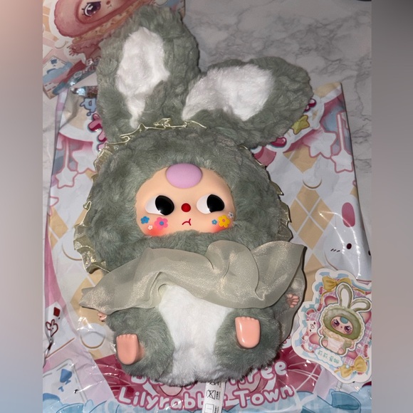 Baby Three Other - Baby Three Lily Rabbit Town V2- Confirmed Sage Green Bunny